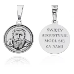 Medalik srebrny Św. Augustyn
