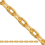 Złoty łańcuszek splot brilantata 50 cm