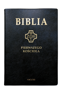 Biblia pierwszego Kościoła okładka PVC czarna ze złoceniami