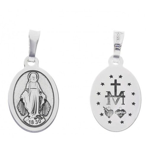 CUDOWNY MEDALIK - MATKA BOŻA NIEPOKALANA - SREBRO 925