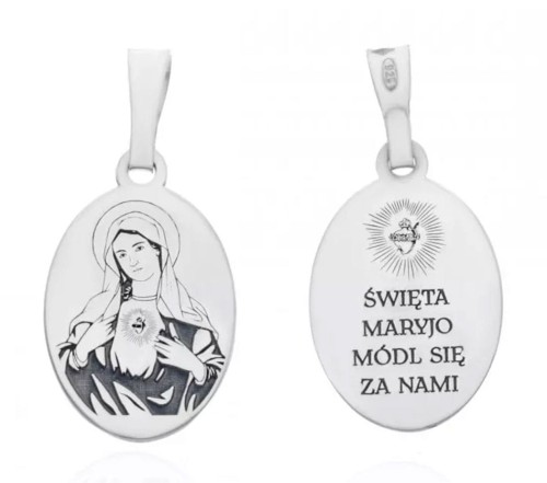 Serce Maryi medalik