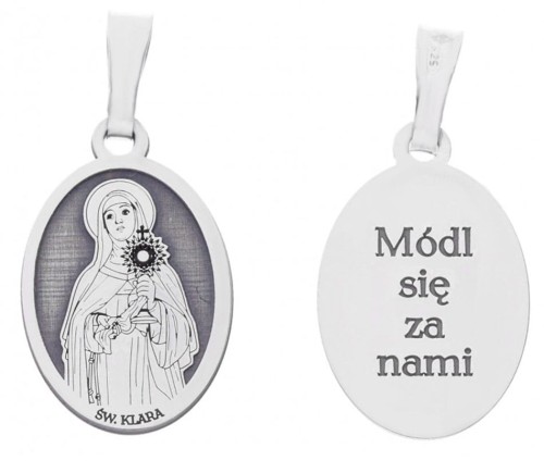 medalik Św. Klara