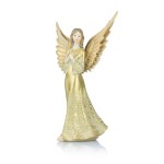 Aniołek złoty dekoracyjny - figurka 17 cm