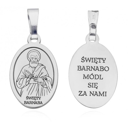 Medalik srebrny św. Barnaba