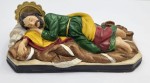ŚWIĘTY JÓZEF LEŻĄCY FIGURKA RĘCZNIE MALOWANA