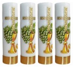 Zestaw świec ołtarzowych ręcznie malowanych