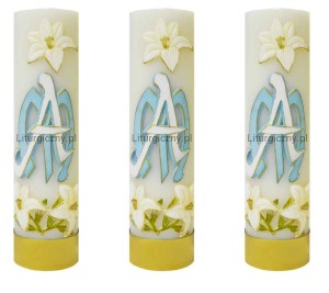 Zestaw świec Maryjnych ołtarzowych