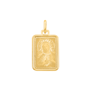 Złoty medalik Serce Maryi - próba 585