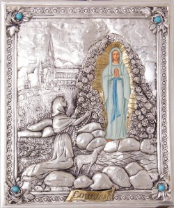 Tradycyjna ikona - Matka Boża z Lourdes