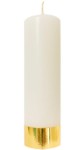 Świeca spalająca biała bez aplikacji 18,5 x 5,1 cm