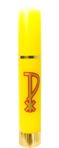 Świeca spalająca żółta PX  28 x 4,6 cm