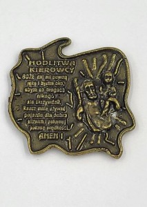 Modlitwa kierowcy Św. Krzysztof, przylepiec Polska 