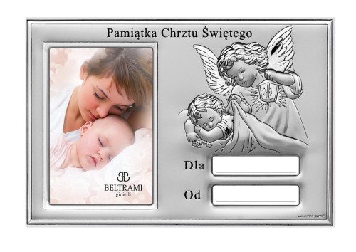ramka na zdjęcia chrzcielne