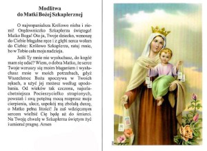Matka Boża Szkaplerzna - Obrazek z modlitwą (100 szt)