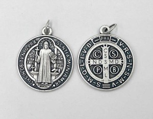Medal św. Benedykta z metalu 