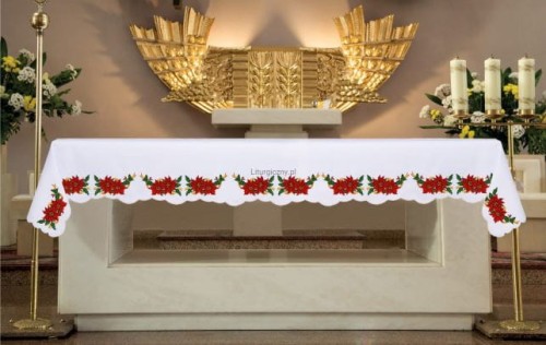 Obrus z motywem świątecznym