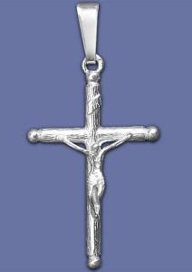 Krzyżyk ze srebra próba 925 