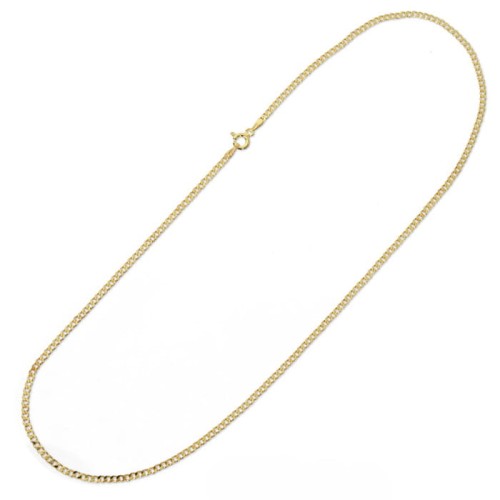 łańcuszek srebrny pozłacany