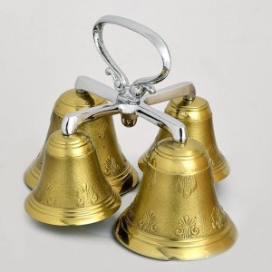 Dzwonki poczwórne dwutonowe, zdobione 