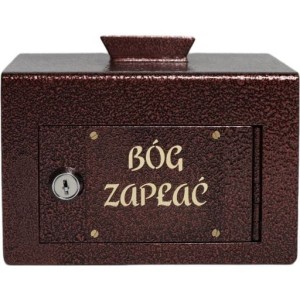 Skarbonka metalowa "Bóg zapłać" PA-2