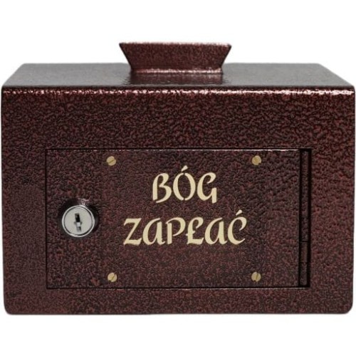 Skarbonka metalowa na datki