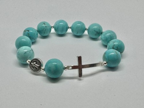 Bransoletka howlit turkusowy