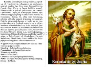 Koronka do św. Józefa - folder