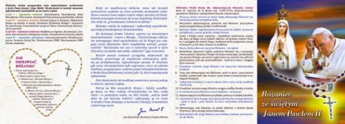 Folder - różaniec ze św. Janem Pawłem II-1