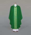 Ornat zielony z motywem krzyża  