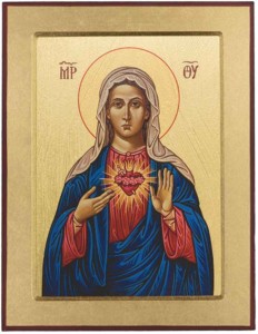 Ikona Przenajświętsze Serce Maryi