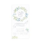 Zaproszenie na Chrzest  Święty - niebieskie - 10 szt.