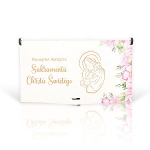 Pudełko mini - pamiątka przyjęcia sakramentu chrztu św. - różowe