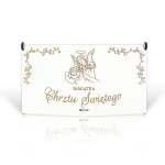 Pudełko mini - pamiątka chrztu świętego z aniołkiem