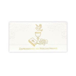 Zaproszenie na uroczystość sakramentu Bierzmowania - 10 szt.