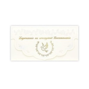 Zaproszenie na uroczystość sakramentu Bierzmowania - 10 szt.
