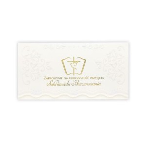 Zaproszenie na uroczystość sakramentu Bierzmowania - 10 szt.