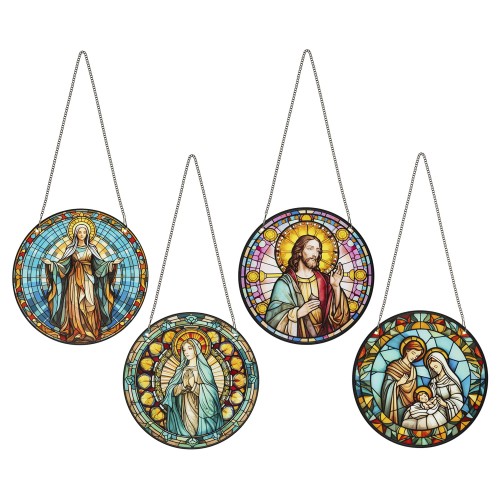 Witraż z wizerunkiem Świętych