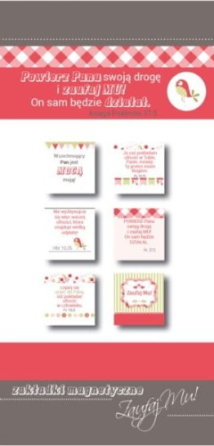 Zakładki Magnetyczne – Zaufaj – 6 sztuk