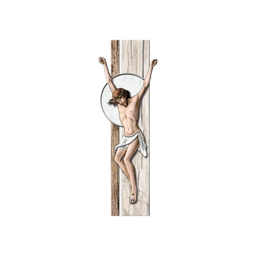 krzyż ścienny malowany