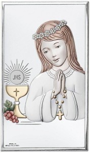 Obrazek pamiątkowy dla dziewczynki - I Komunia Święta W/81398COL