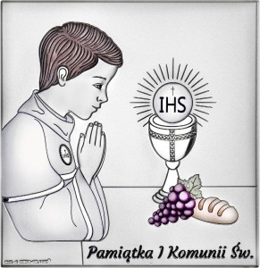 Obrazek pamiątka komunii dla chłopca W/6797COL