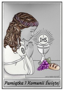 Obrazek pierwszokomunijny dla dziewczynki W/6795COL