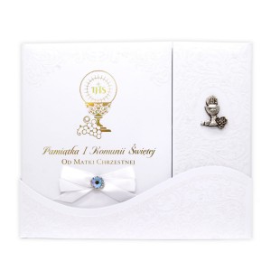 Pamiątka I Komunii Świętej od Matki Chrzestnej - książeczka 