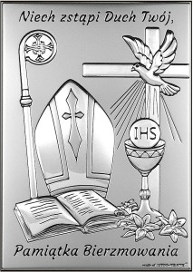 Obrazek na pamiątkę Bierzmowania W/6721