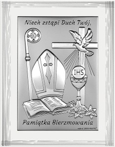 Obrazek na pamiątkę Bierzmowania W/6721F
