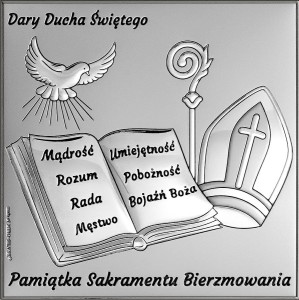 Pamiątka Bierzmowania - Dary Ducha Świętego W/6765S