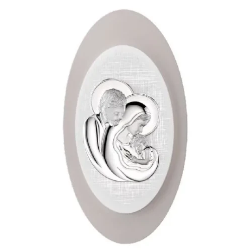 Obraz z wizerunkiem Świętej Rodziny na podwójnym drewnie