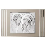 Obraz Świętej Rodziny srebrny nowoczesny