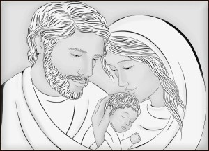 Obraz ze Świętą Rodziną W/6815