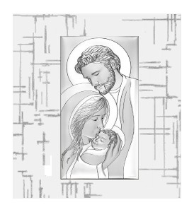 Panel Święta Rodzina - obraz posrebrzany W/6810